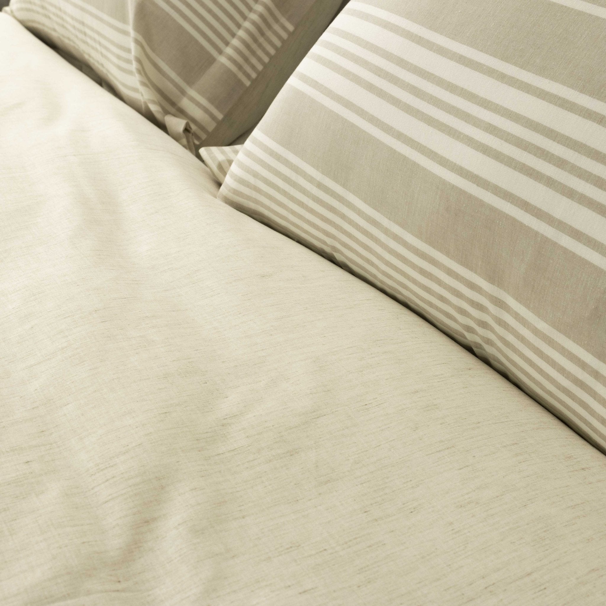 Shoreline Stripe Linen Duvet Cover Set - Elbadrawi Home