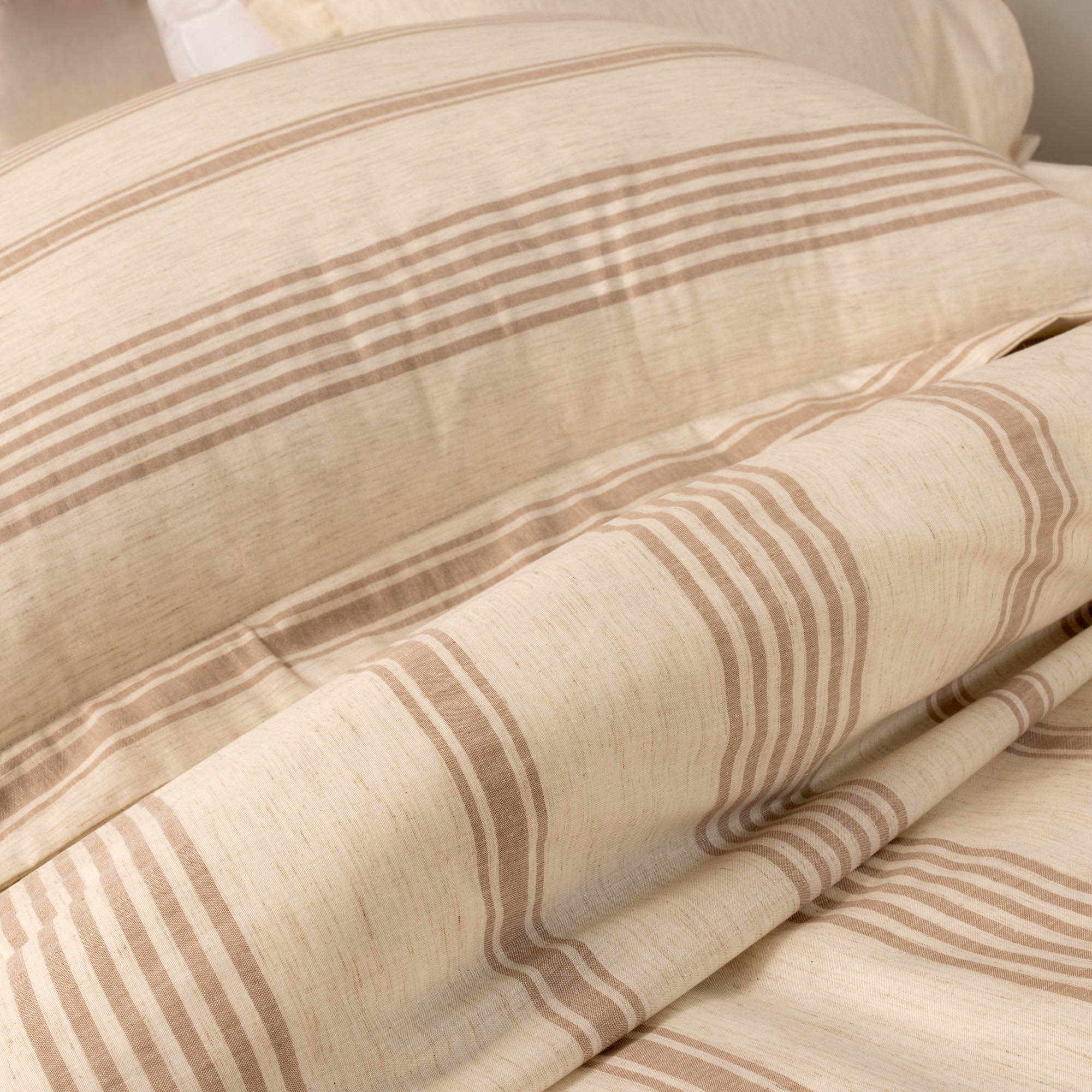 Shoreline Stripe Linen Duvet Cover Set - Elbadrawi Home