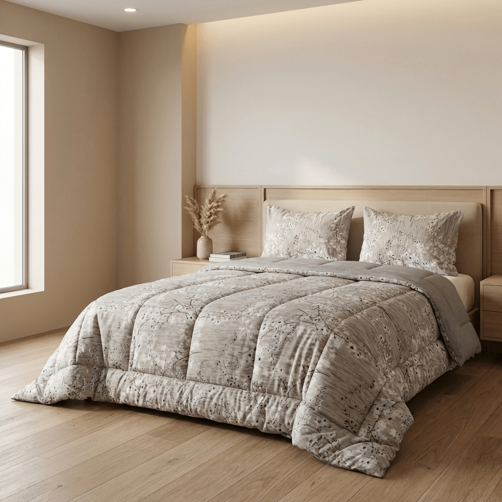 Soft Blossom Tencel King Comforter Set - Elbadrawi Home