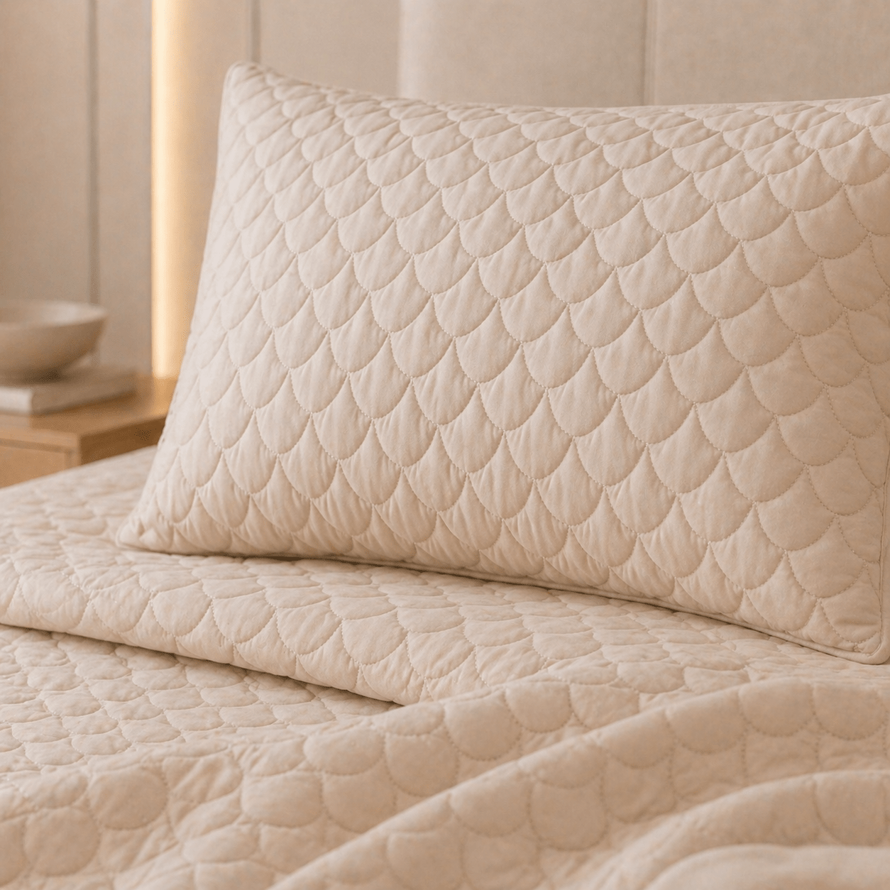 Tencel Scallop Summer Quilt Set - Elbadrawi Home