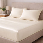Tencel Silk Satin Fitted Sheet Set - Elbadrawi Home