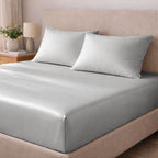 Tencel Silk Satin Fitted Sheet Set - Elbadrawi Home