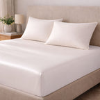 Tencel Silk Satin Fitted Sheet Set - Elbadrawi Home