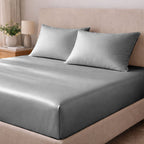 Tencel Silk Satin Fitted Sheet Set - Elbadrawi Home