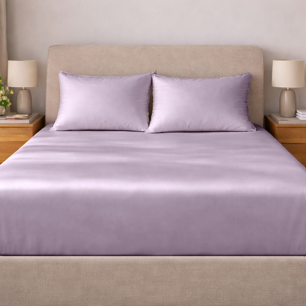 Tencel Silk Satin Fitted Sheet Set - Elbadrawi Home