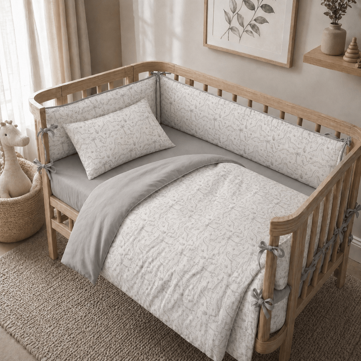 The Ultimate Baby Crib Set (16Pcs) - Elbadrawi Home