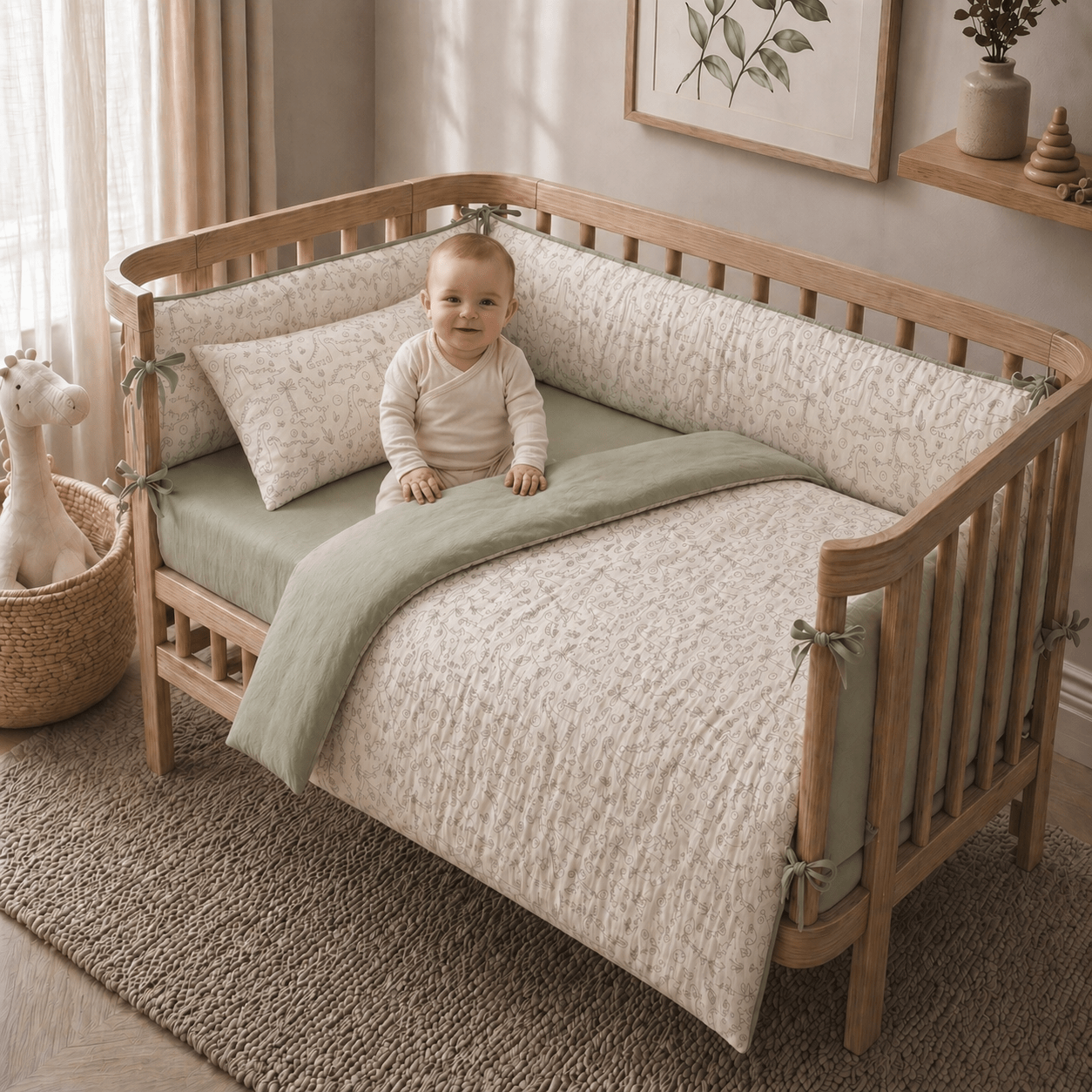 The Ultimate Baby Crib Set (16Pcs) - Elbadrawi Home